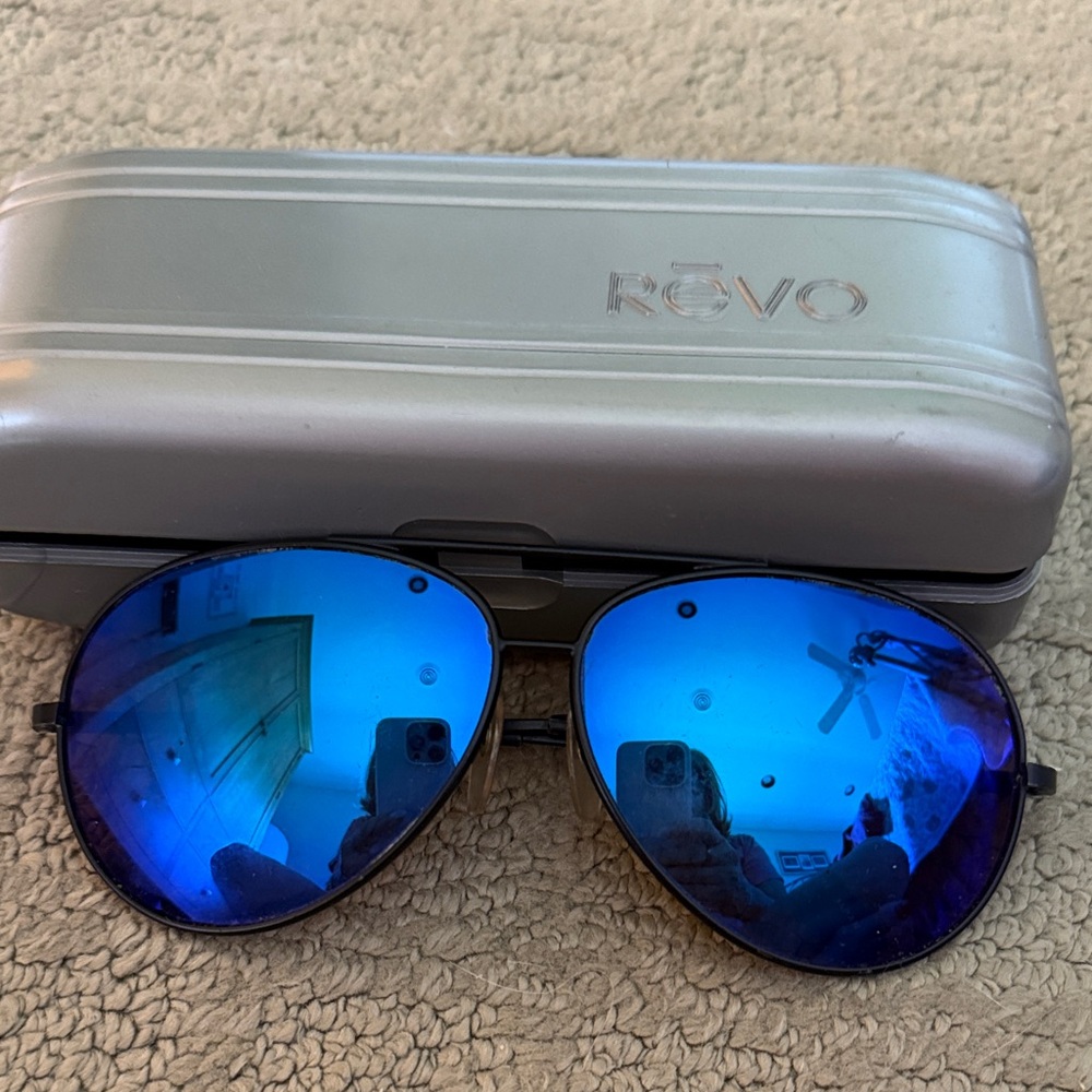 Revo Blue Aviator Sunglasses